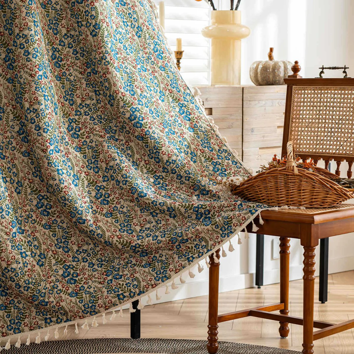 PASTORIA – Light-blocking curtain in country house style for living room and bedroom - Image 2