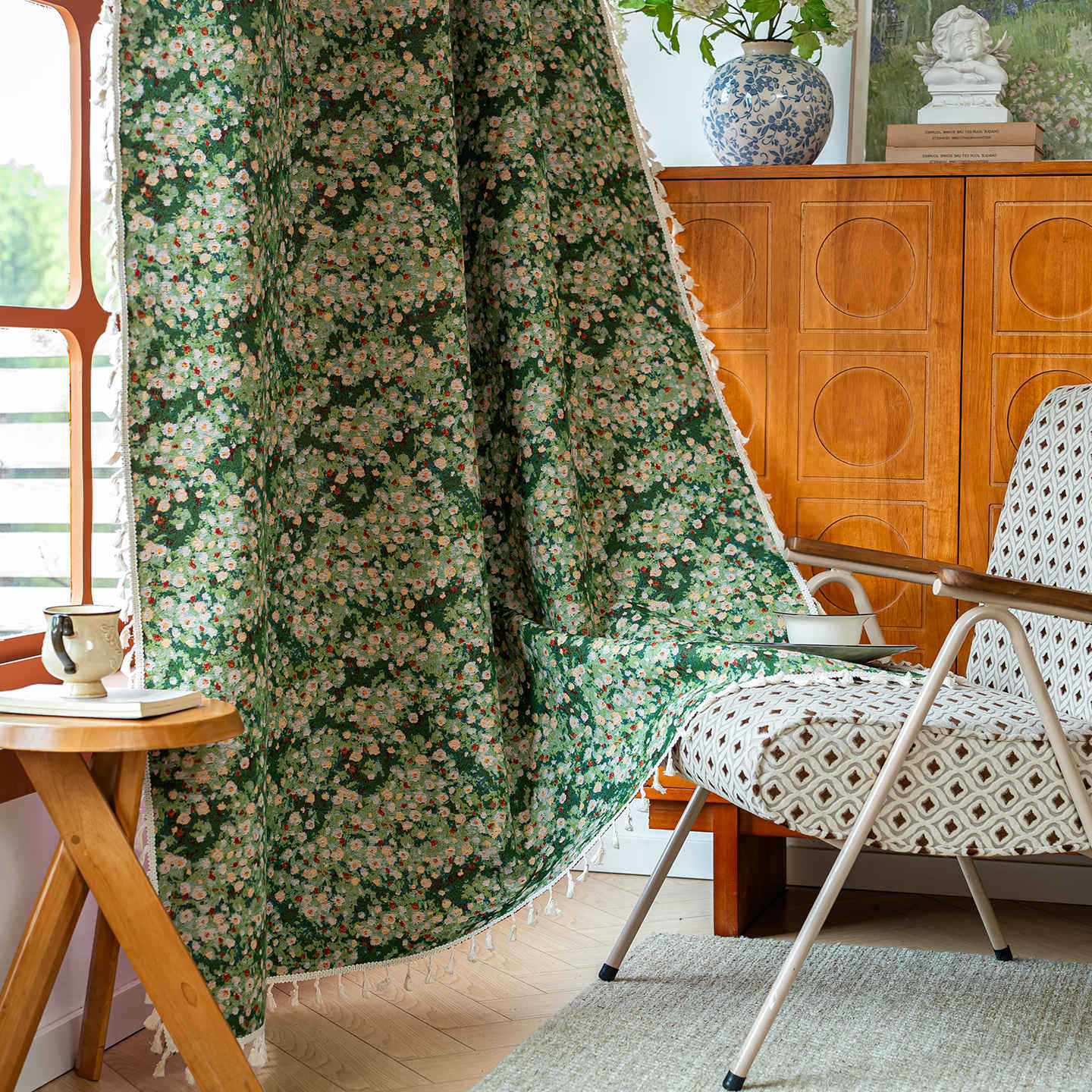 PASTORIA – Light-blocking curtain in country house style for living room and bedroom - Image 6