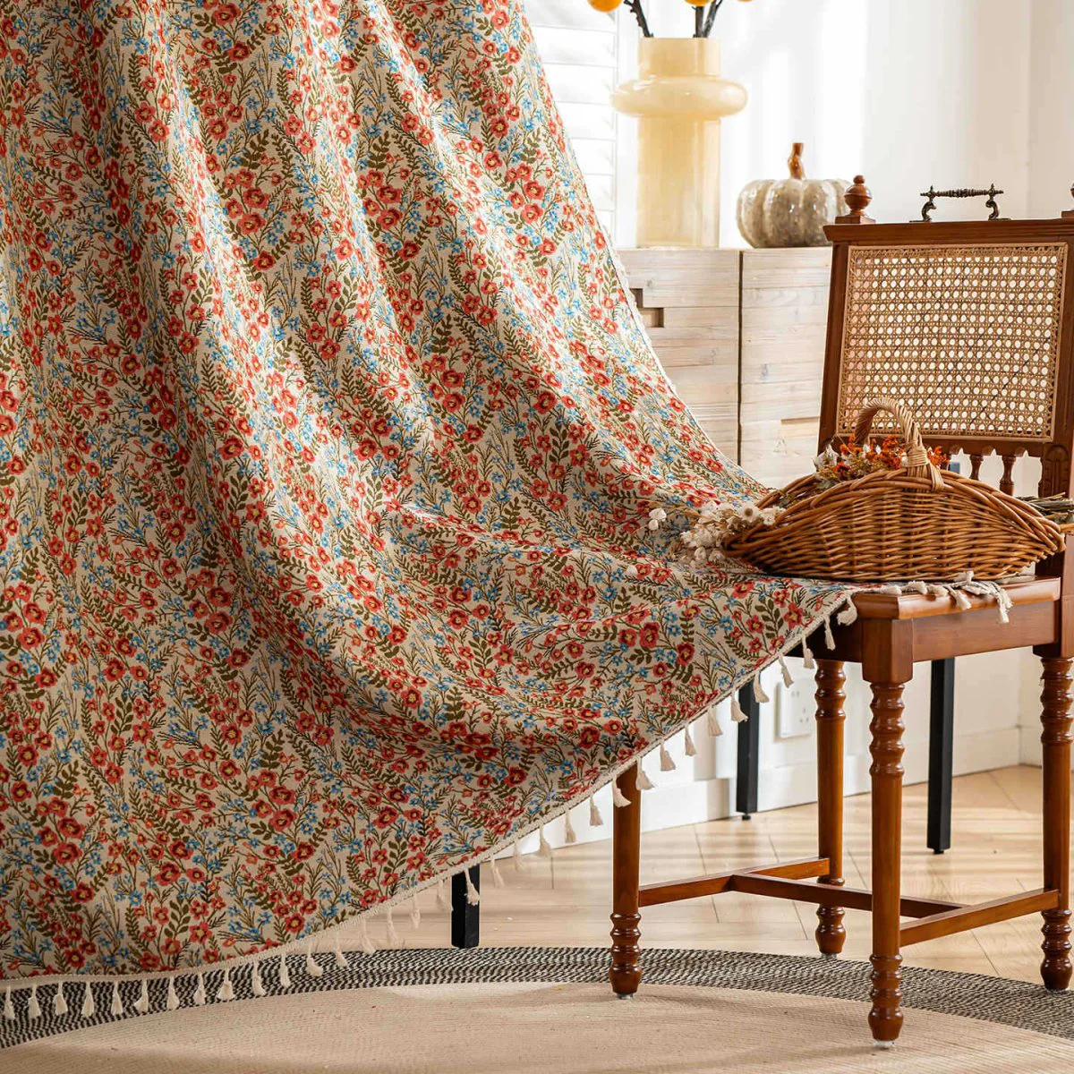 PASTORIA – Light-blocking curtain in country house style for living room and bedroom - Image 7