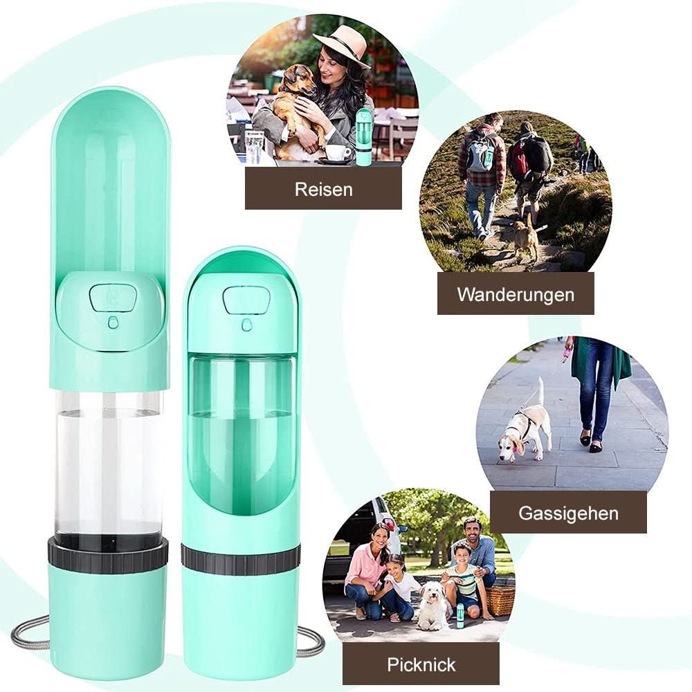 Pawbuddy Travel Bottle - 2-in-1 dog bottle with food & water bowl - Image 3