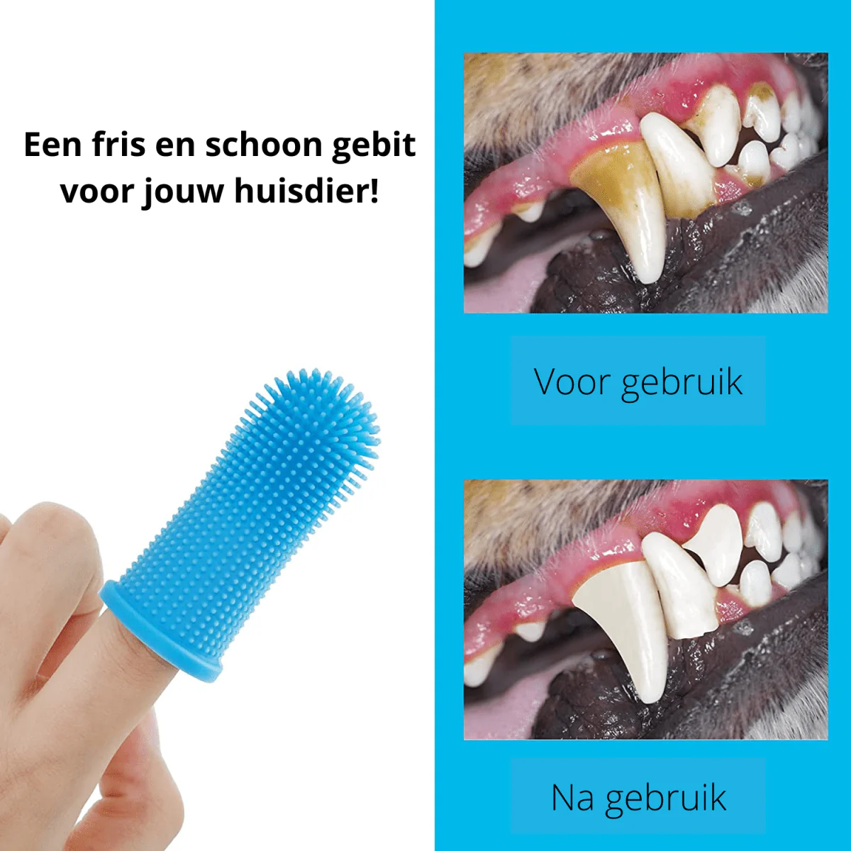 PAWCLEAN PRO - 360° silicone finger toothbrush for safe dental care for dogs - Image 6
