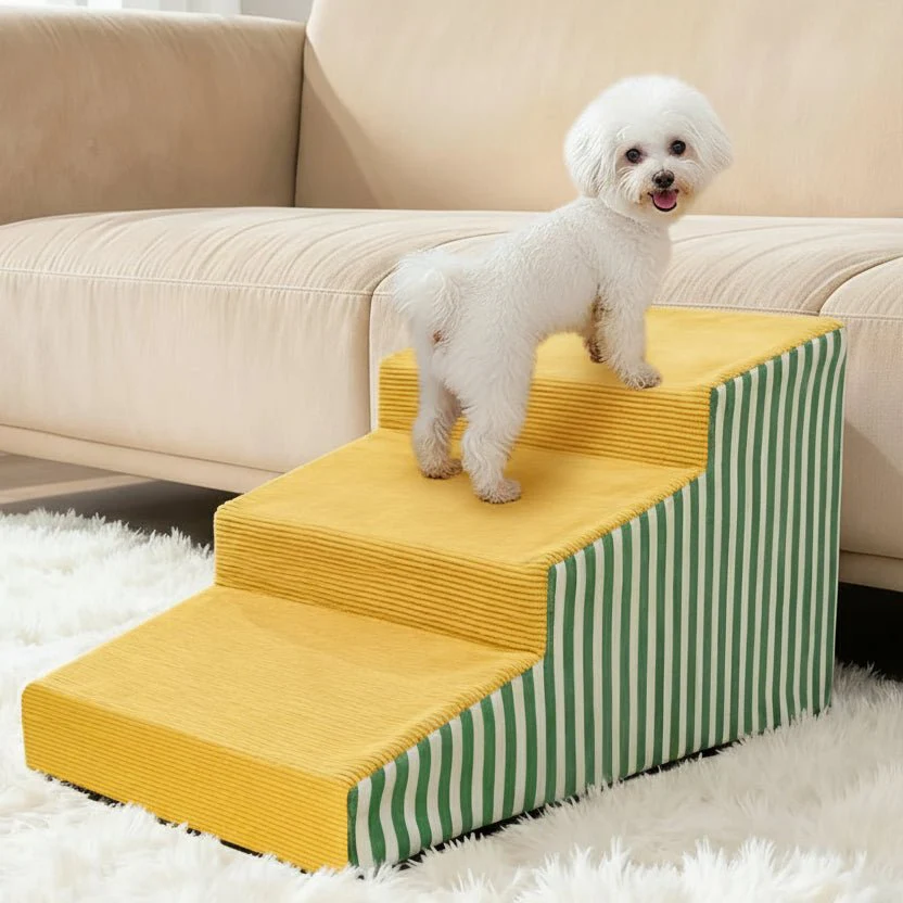PAWGLIDE CORE – Supportive Foam Dog Stair with Gentle Incline and Secure Grip
