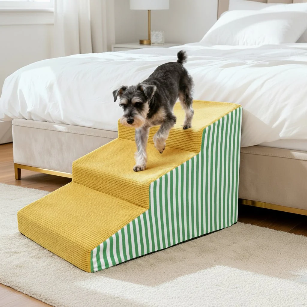 PAWGLIDE CORE – Supportive Foam Dog Stair with Gentle Incline and Secure Grip - Image 4