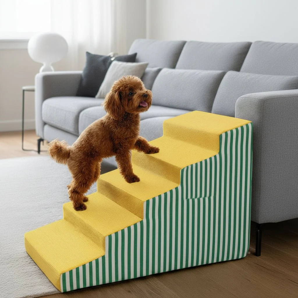 PAWGLIDE CORE – Supportive Foam Dog Stair with Gentle Incline and Secure Grip - Image 6