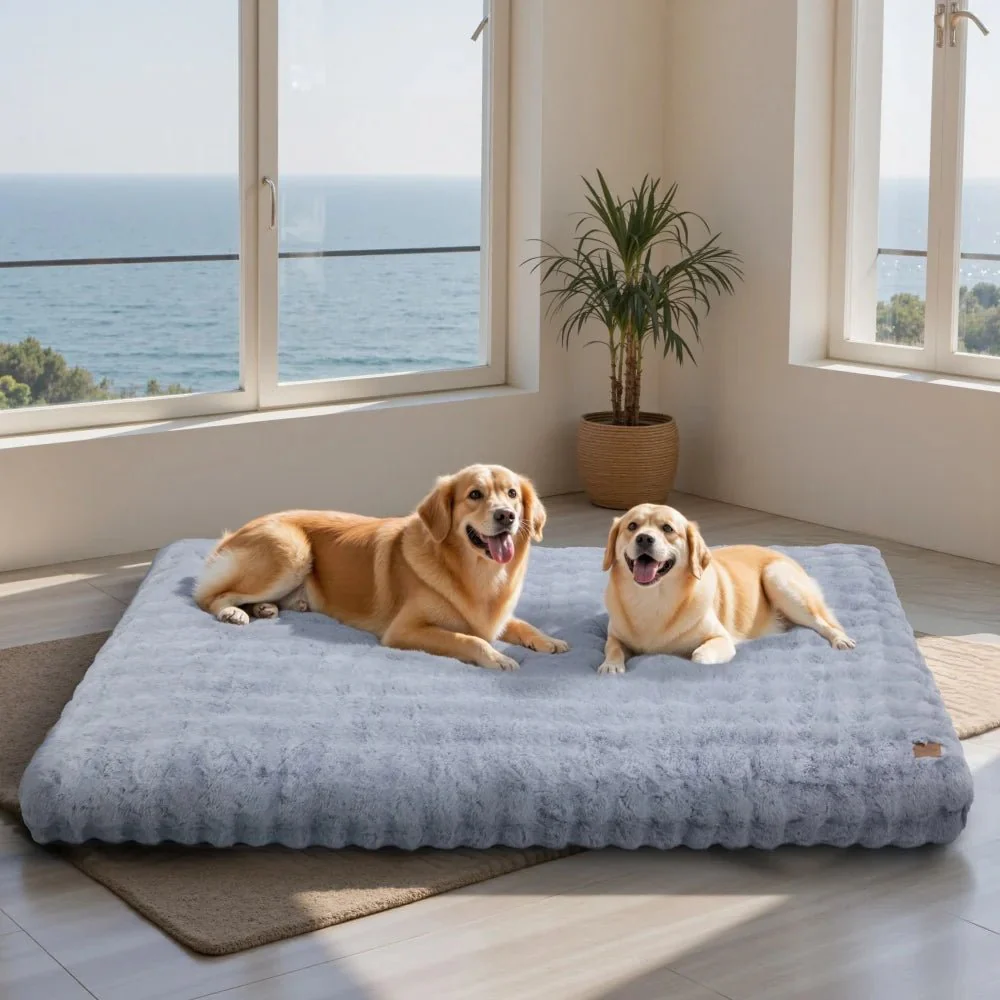 PAWLYTE – Thick plush bed with water-repellent cover - Image 4