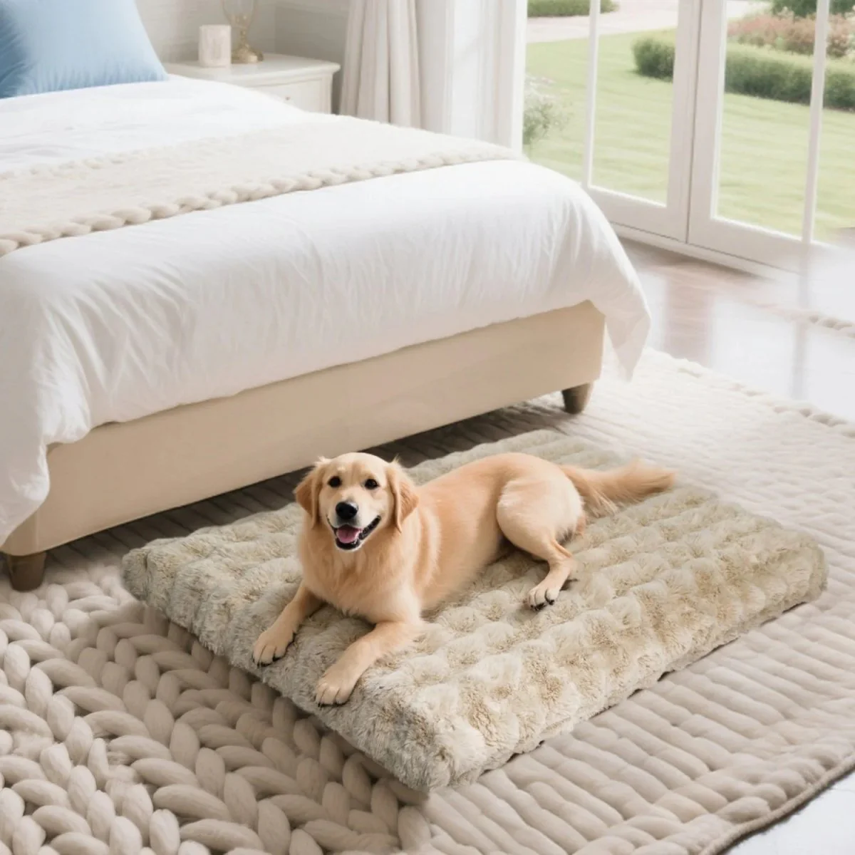 PAWLYTE – Thick plush bed with water-repellent cover - Image 9