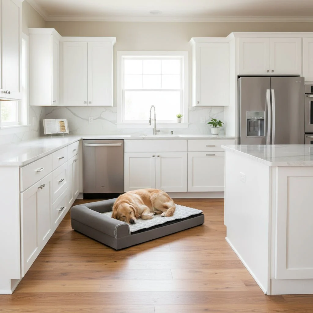 PAWZONE – L-shaped Orthopedic Foam Dog Bed - Image 4