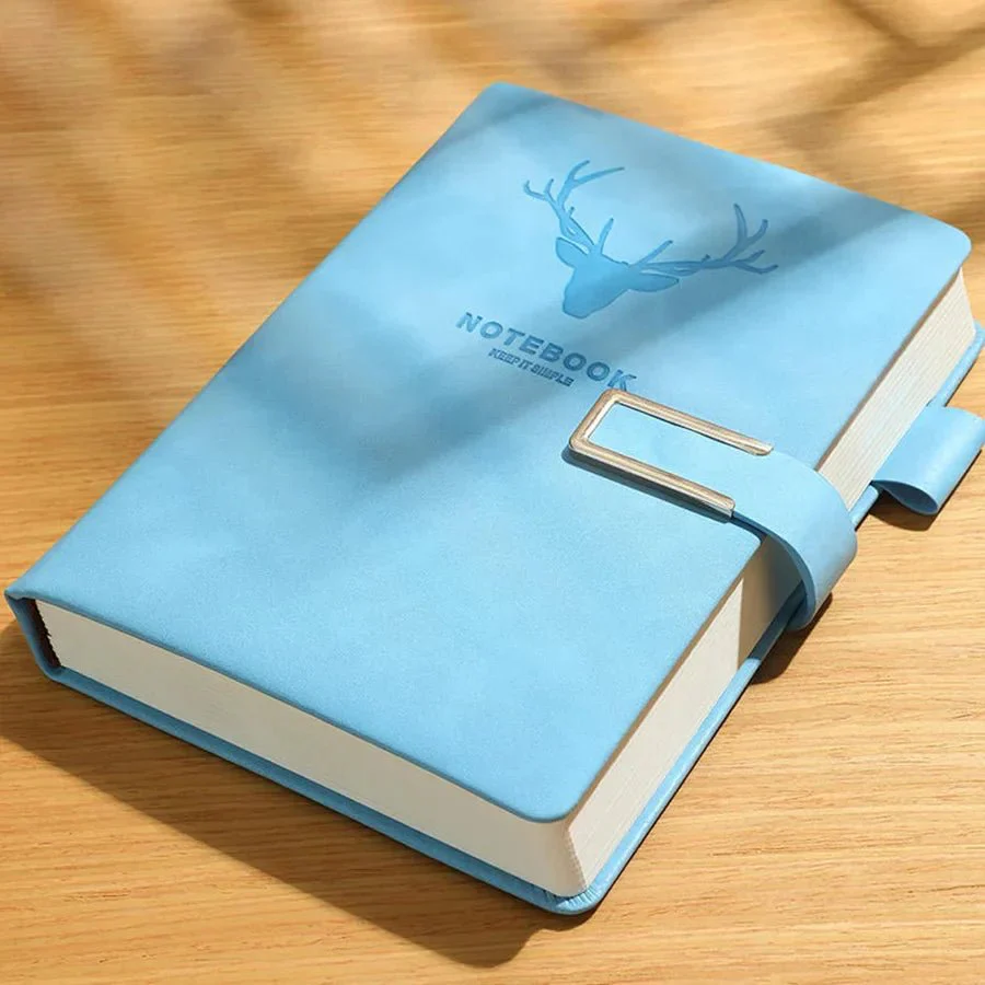 PENVOIR – A5 leather notebook with 200 pages, personalized cover & integrated bookmark - Image 12