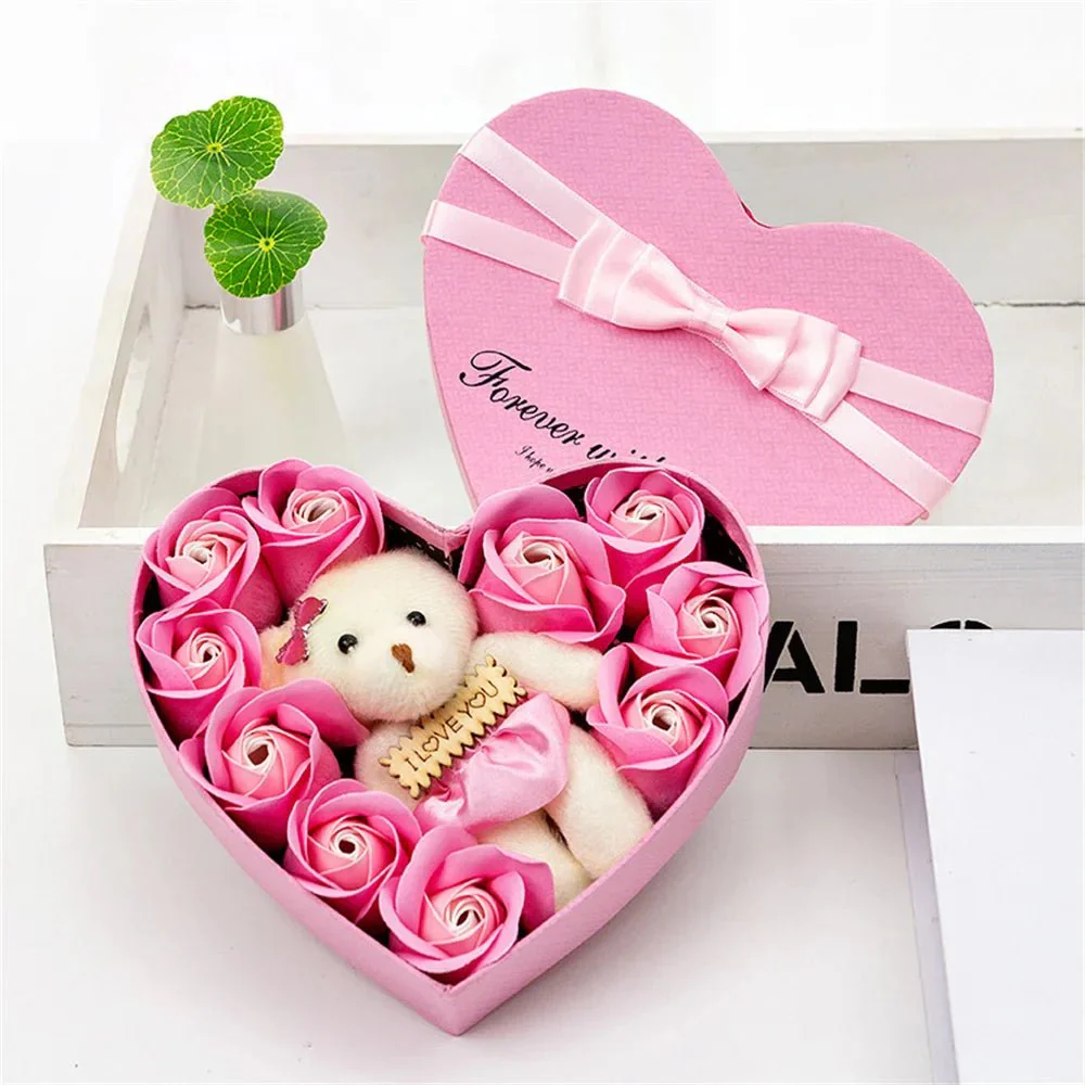 PETALGRACE – Elegant Soap Rose Gift Box with 22 Rose Petals - Image 3