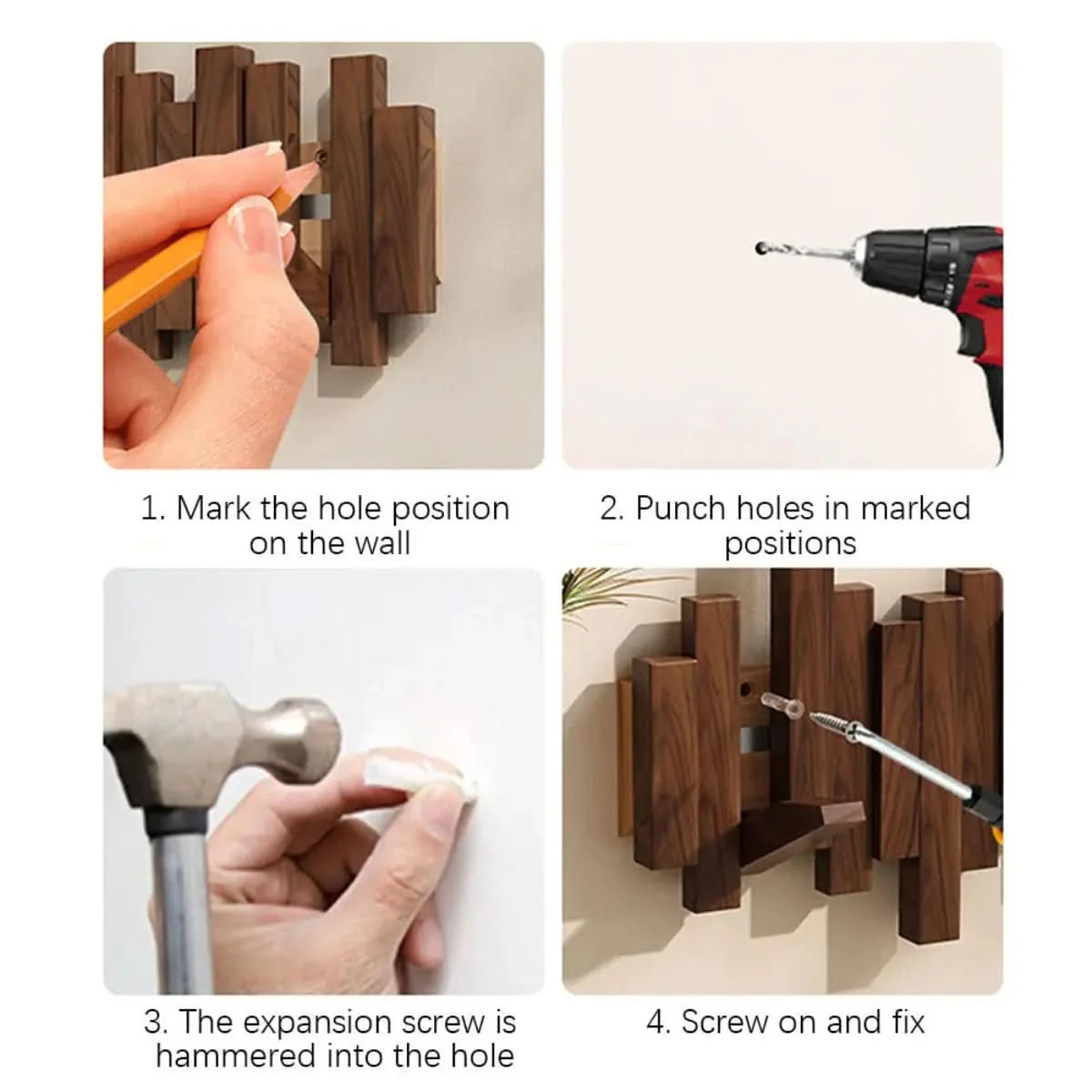 Piano Wall Hook - Wooden wall coat rack in piano design for hallways, bedrooms & offices - Image 7