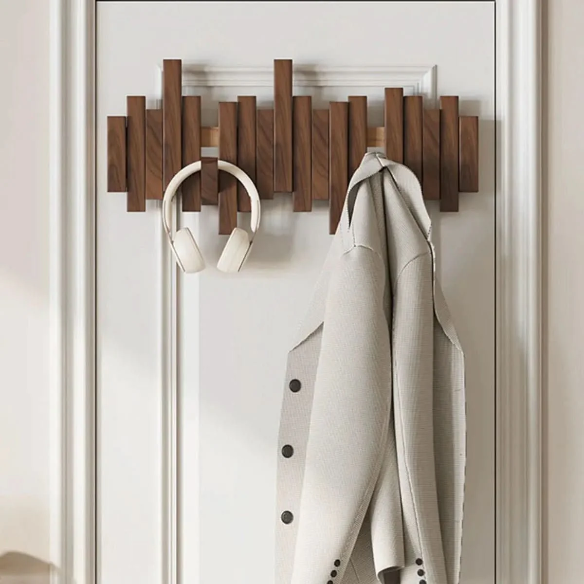 PIANOHANG Wall Rack - Wall coat rack made of walnut or beech wood in piano design - Image 2