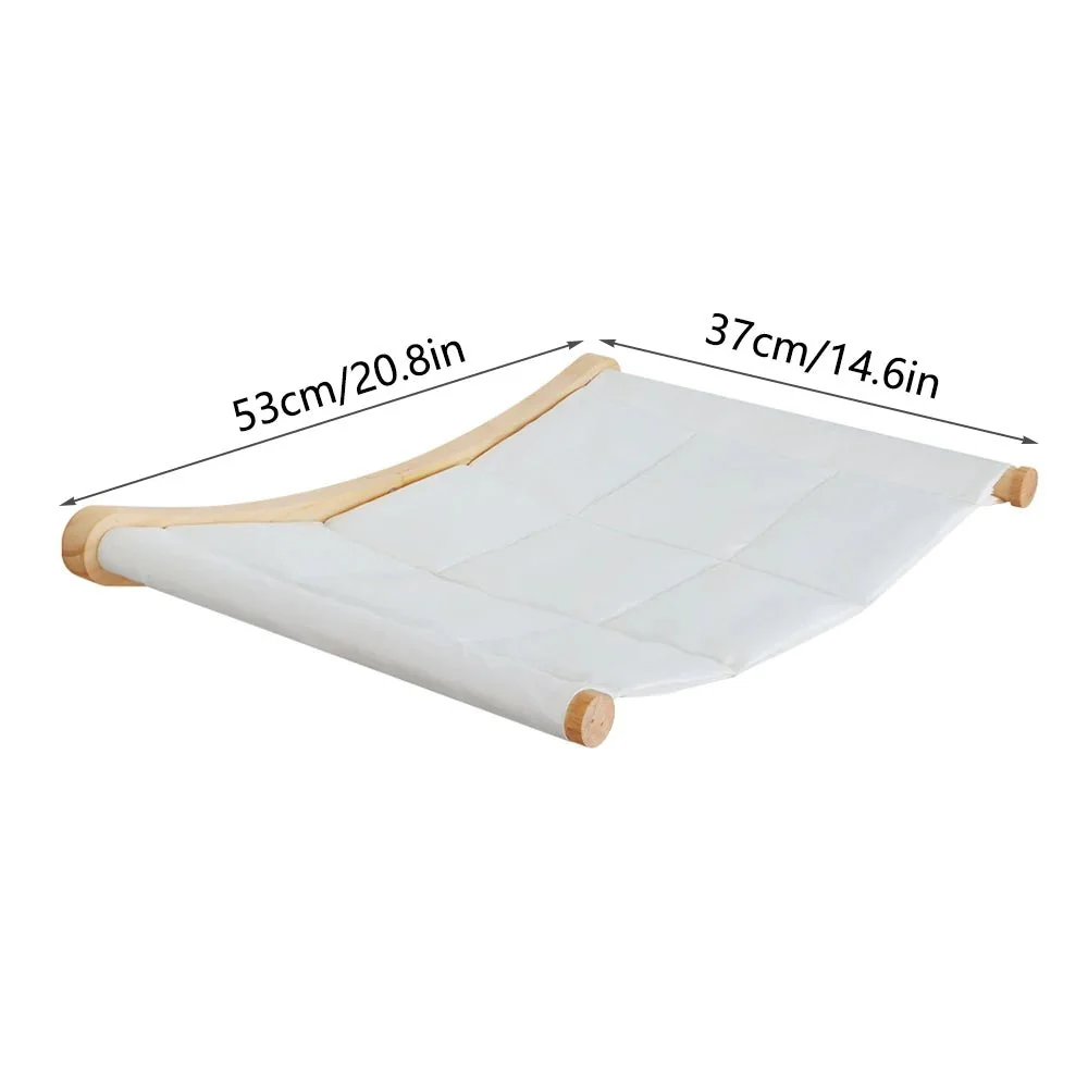 PINEPAWLOFT – Cat wall shelves made of natural wood with cozy fabric padding - Image 10