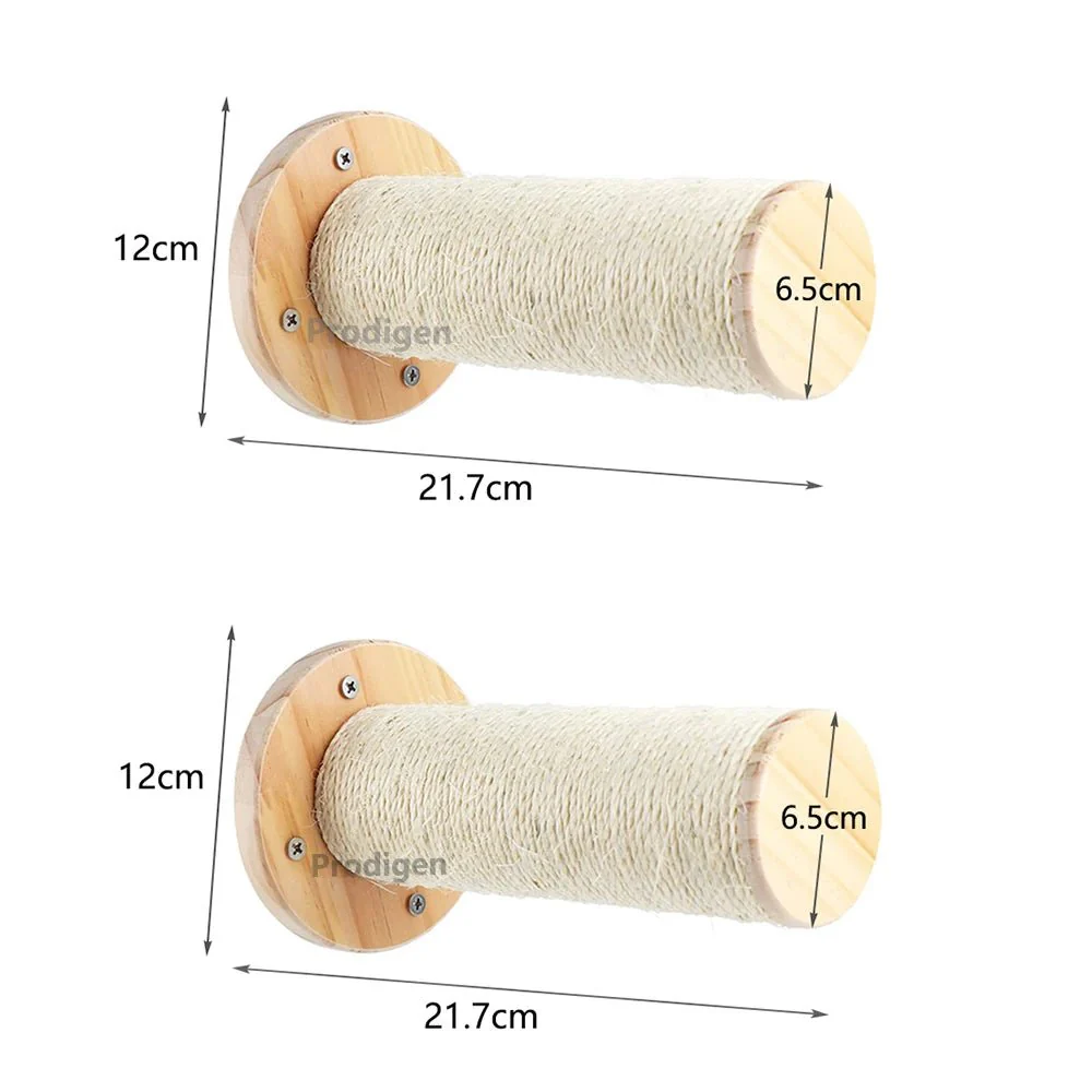 PINEPAWLOFT – Cat wall shelves made of natural wood with cozy fabric padding - Image 8