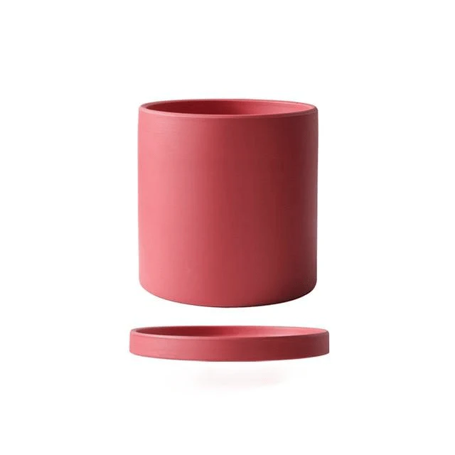 PLANTIVA – Elegant flowerpot made of ceramic with saucer - Image 12
