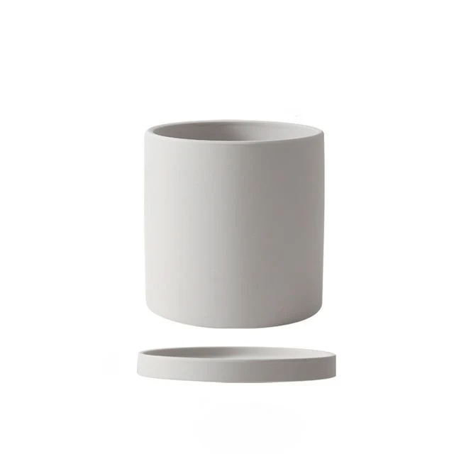 PLANTIVA – Elegant flowerpot made of ceramic with saucer - Image 14