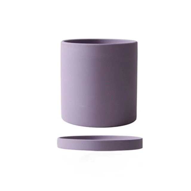 PLANTIVA – Elegant flowerpot made of ceramic with saucer - Image 16