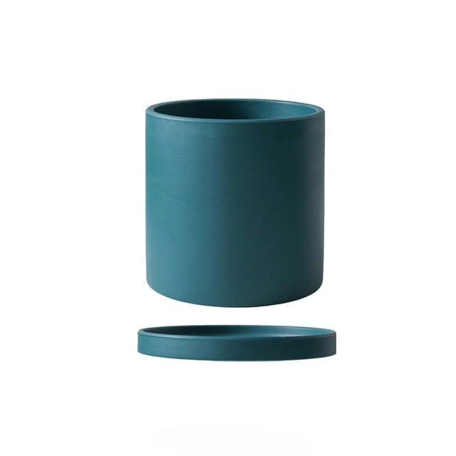 PLANTIVA – Elegant flowerpot made of ceramic with saucer - Image 19