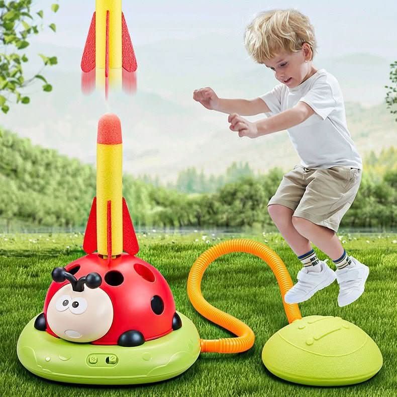 PlayMax - 3-in-1 activity set for children with rope skipping, ring toss and pedal rocket - Image 3