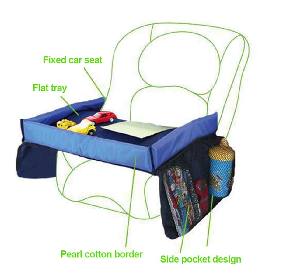 PlayPort - children's travel tray for snacks and games - ideal for travelling - Image 4