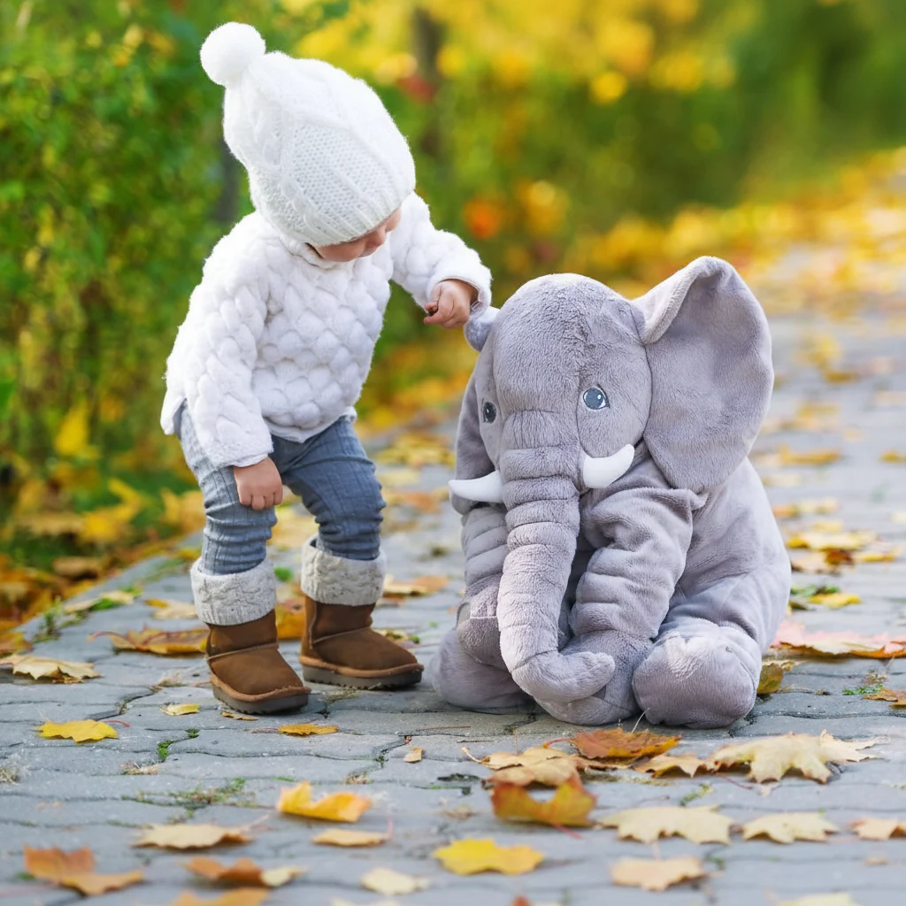 PlushElephant cuddly cushion - Super soft & comfortable for babies and children - Image 3