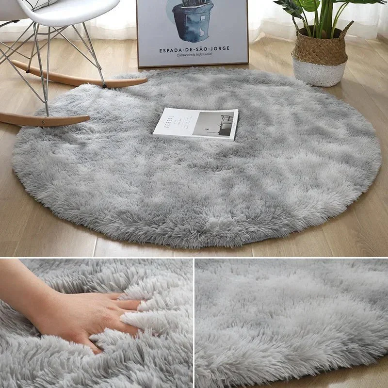 PLUSHIA – Ultra-soft round plush rug for cozy living spaces - Image 6