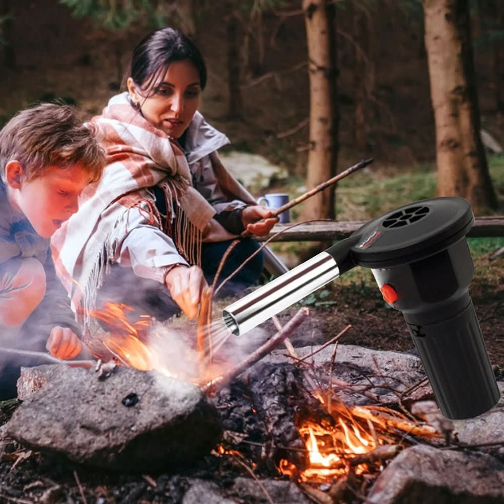 Portable Grill Blower - Portable aluminium fire bellows for quick lighting - Image 2