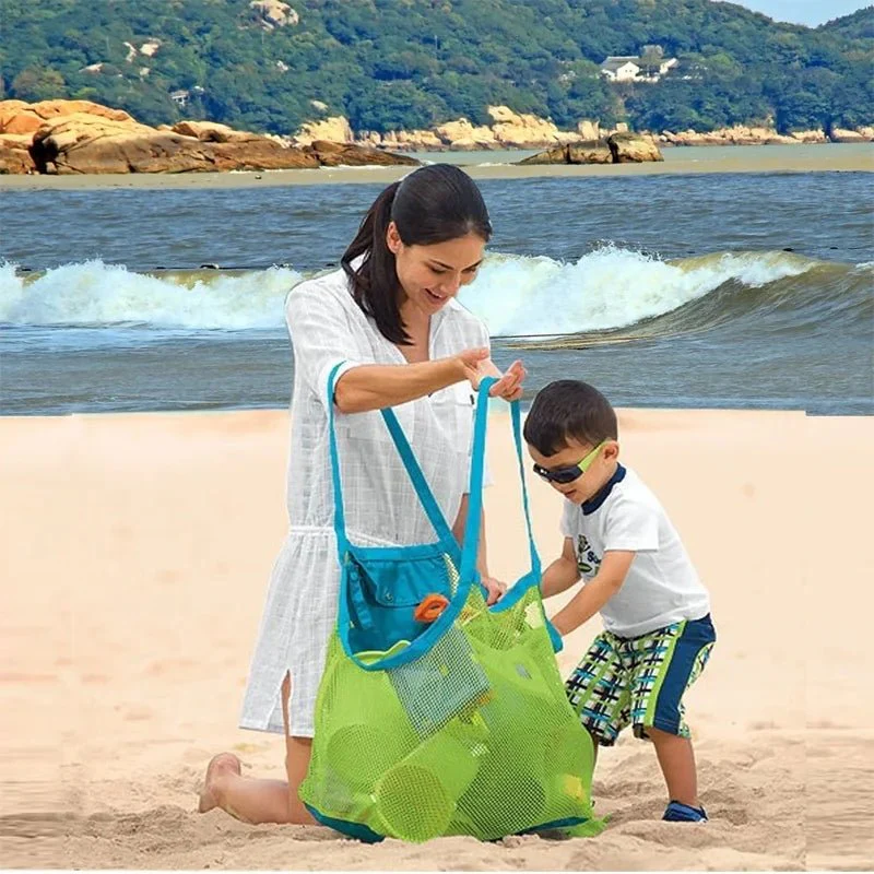 Portable Mesh Bag for Kids - Lightweight & breathable for toys & beach gear - Image 3