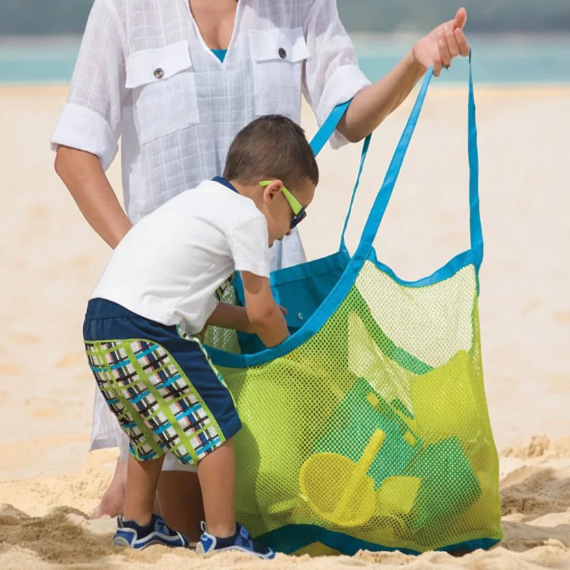 Portable Mesh Bag for Kids - Lightweight & breathable for toys & beach gear - Image 4