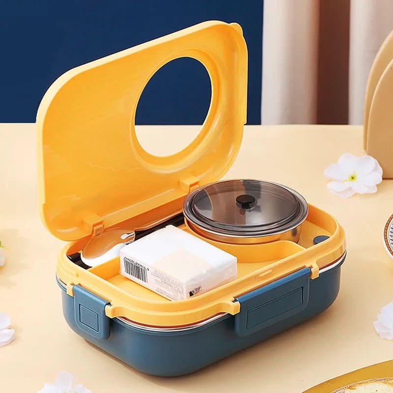 PORTAFRESH – Stainless Steel Lunchbox with Leak-Proof Lid and 3-Compartment Divider System - Image 6