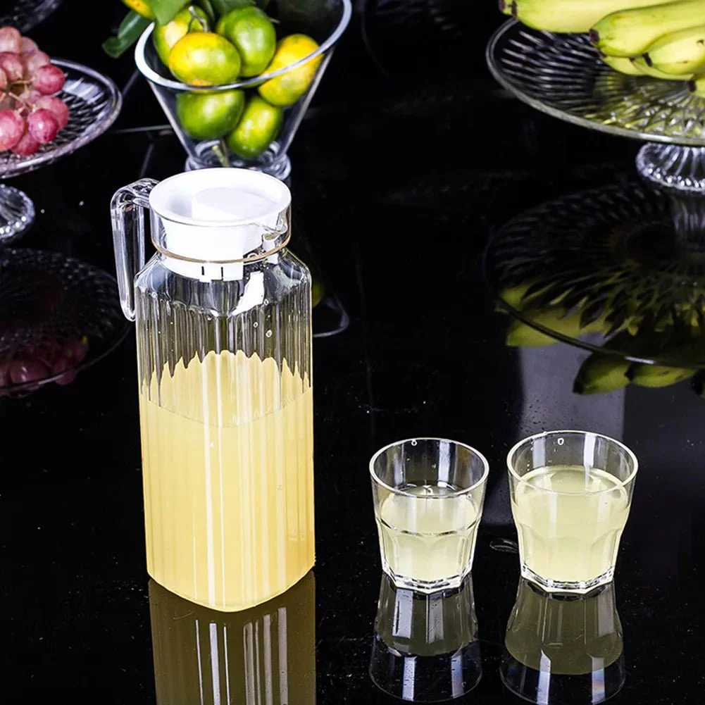 POURJOY – 1.1L Plastic Juice Jug with Durable Construction and Ergonomic Handle - Image 2