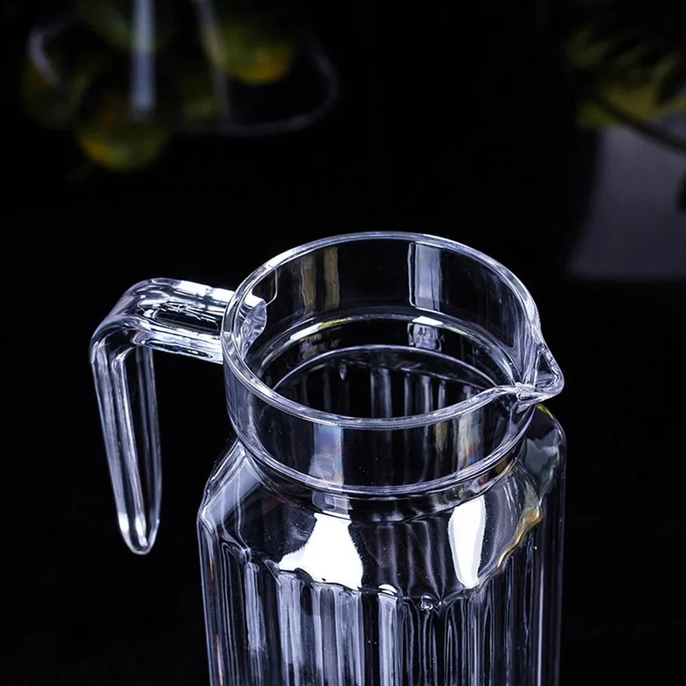 POURJOY – 1.1L Plastic Juice Jug with Durable Construction and Ergonomic Handle - Image 4
