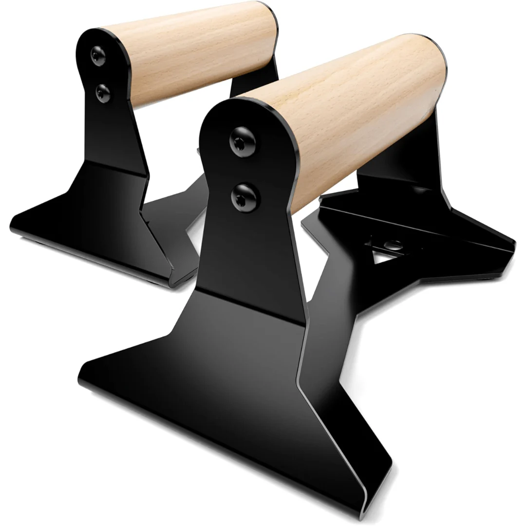 PowerGrip - Ergonomic wooden push-up parallettes with steel core for push-ups - Image 5
