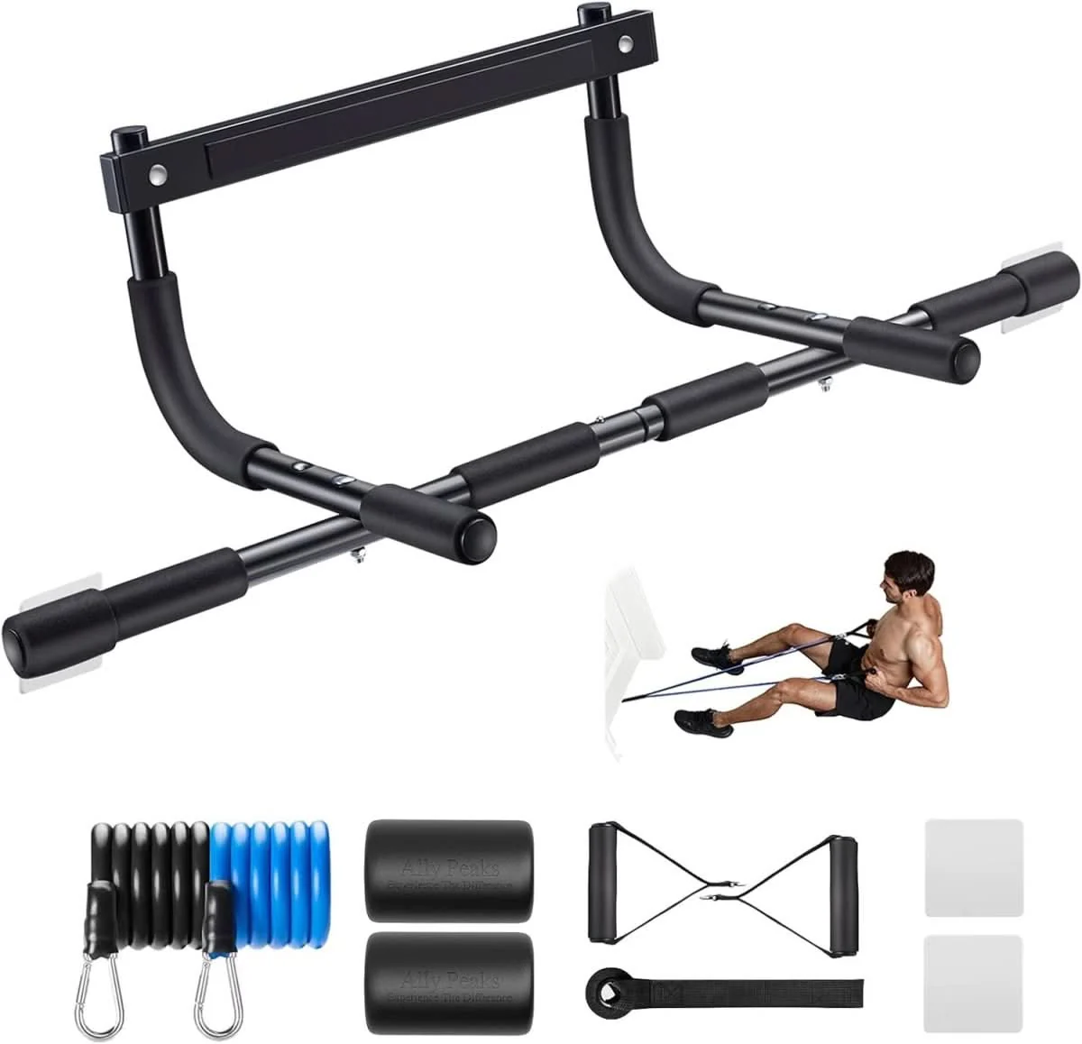 PowerGrip pull-up bar - steel pull-up bar for door frames with 200 kg load capacity - Image 7