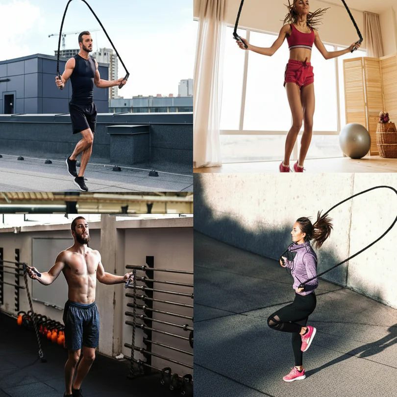 Powerjump - Adjustable weight jump rope for cardio & strength training - Image 3