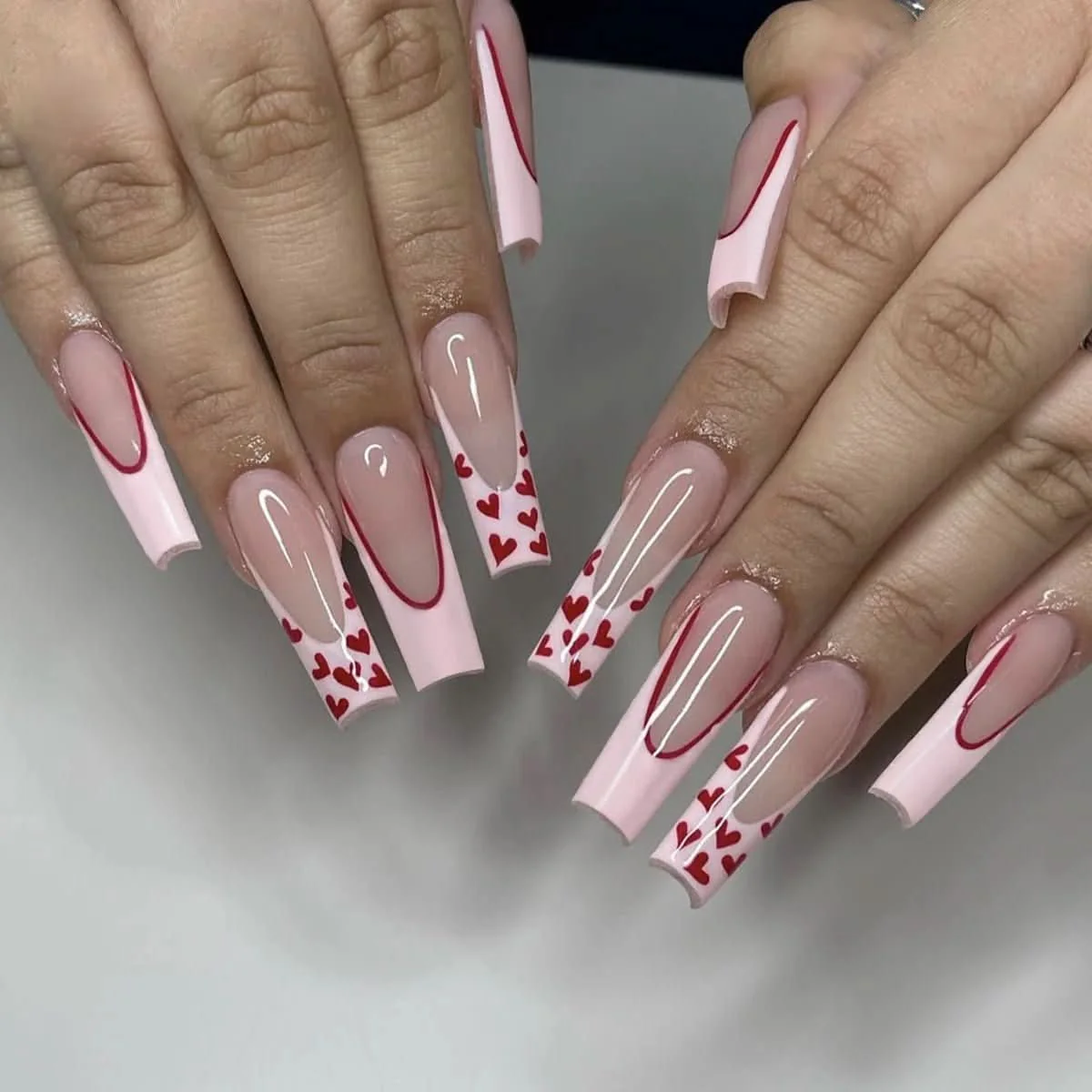 Presson Chic - 24 pieces pink nails with design | Quick to apply & elegant for any occasion - Image 12