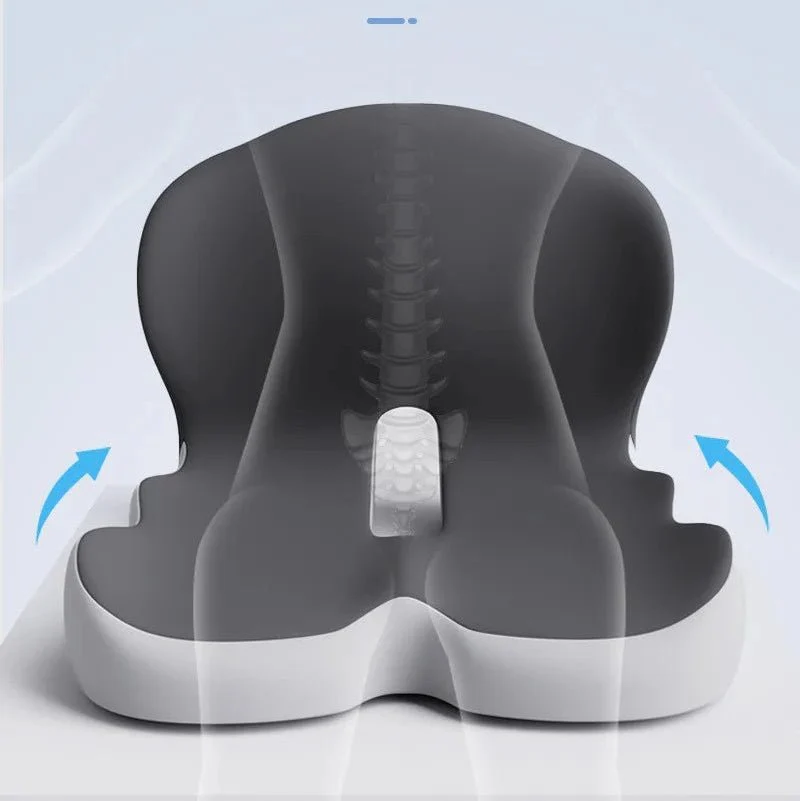 PRESSURISOFT – Memory Foam Relief Pillow for Sciatica Pain & Long-Term Sitting Comfort - Image 4
