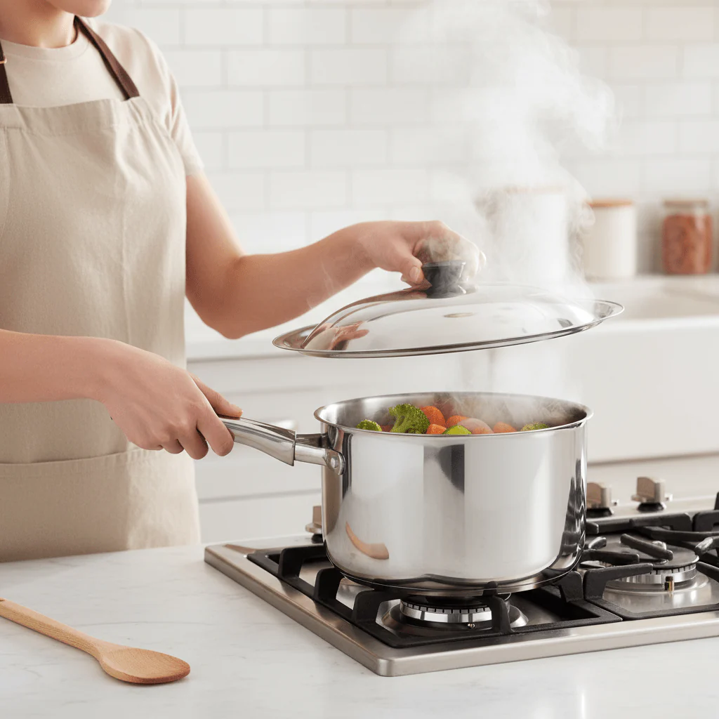 ProLid – Robust universal stainless steel lid for woks & pans - Image 2