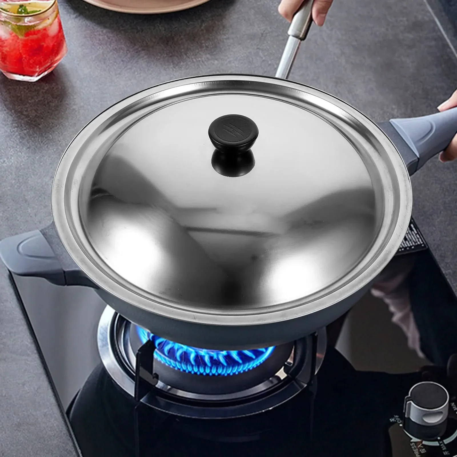 ProLid – Robust universal stainless steel lid for woks & pans - Image 6