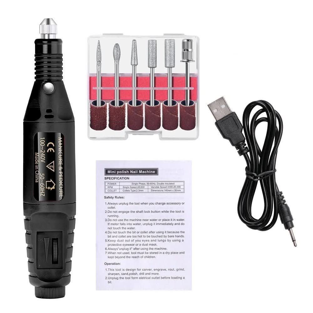ProNail Expert - Electric 6-in-1 nail care set for manicure & pedicure - Image 5