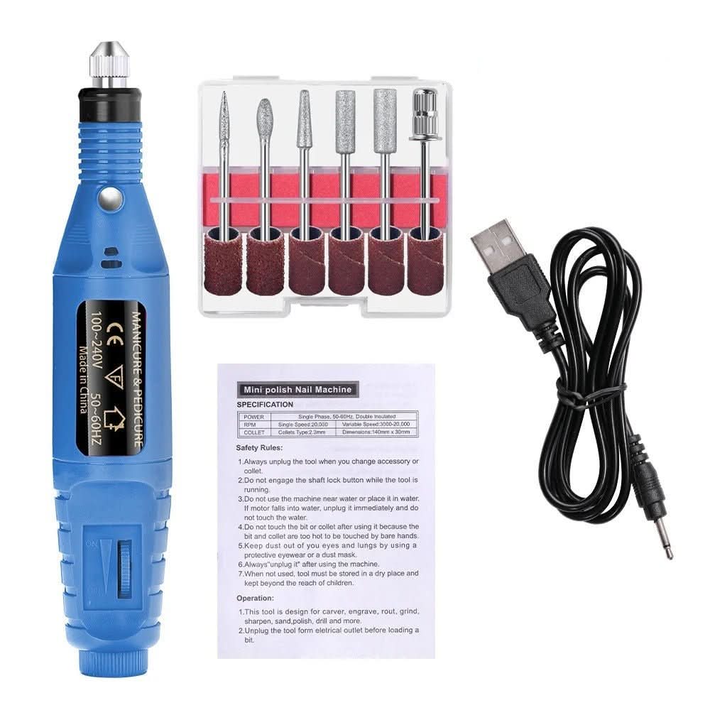 ProNail Expert - Electric 6-in-1 nail care set for manicure & pedicure - Image 6