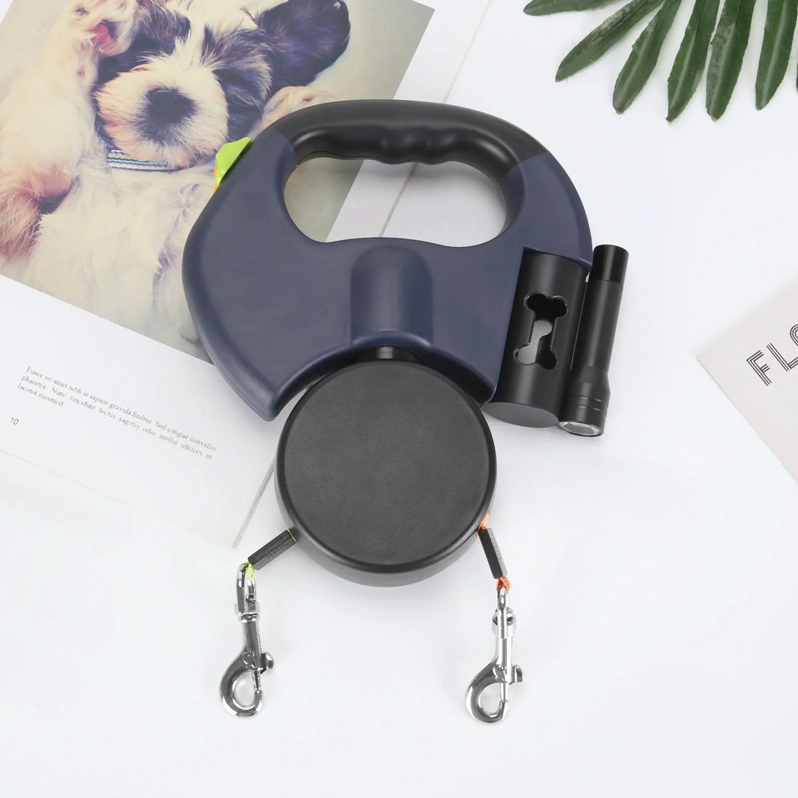 PROPET DUO - Rolling lead for two dogs with integrated torch - Image 5