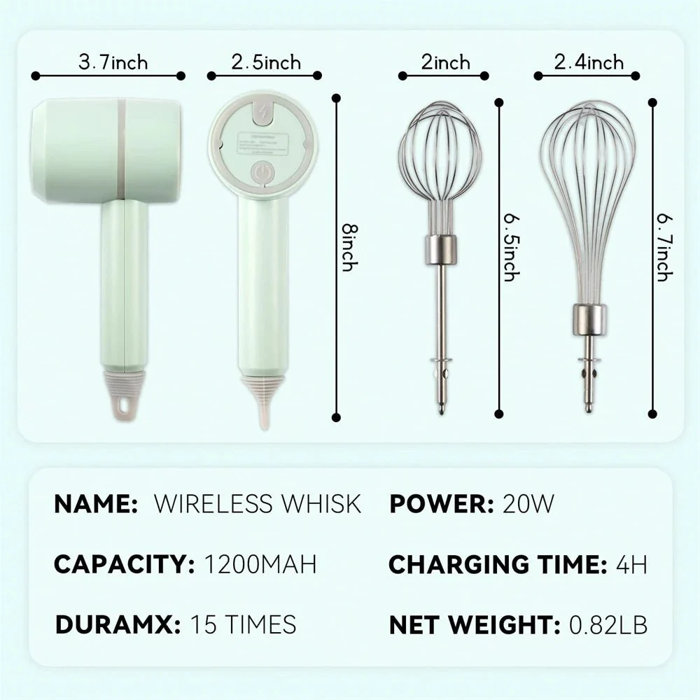 PURE MIX – Wireless Mini Hand Mixer for Easy Everyday Baking - Image 7