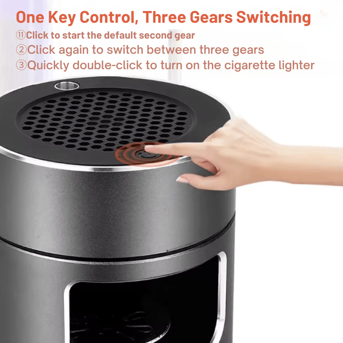 PUREASH – Portable Smokeless Ashtray with HEPA Filter & USB Battery - Image 3