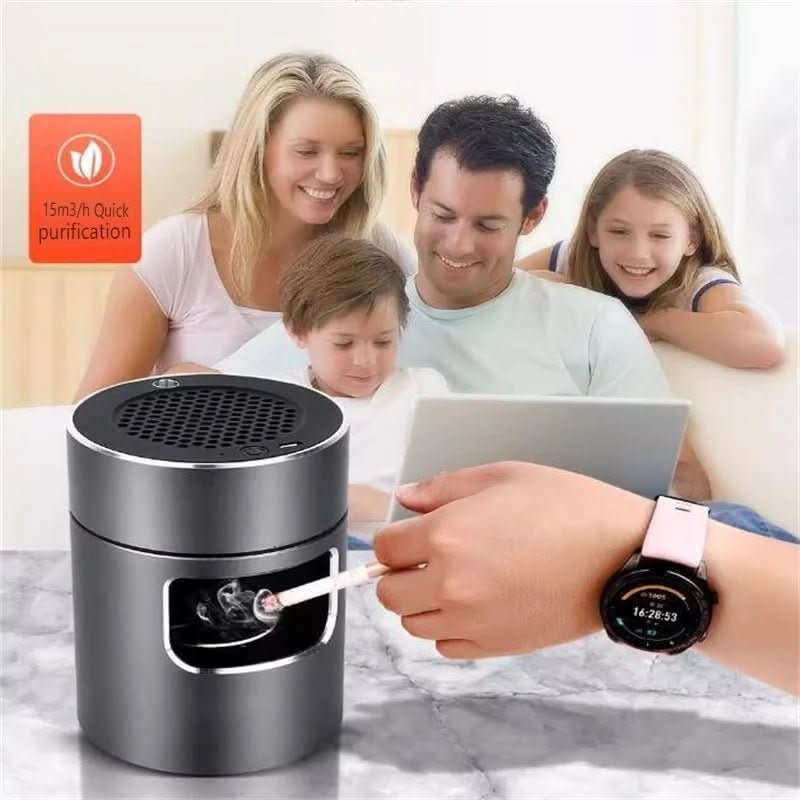 PUREASH – Portable Smokeless Ashtray with HEPA Filter & USB Battery - Image 9