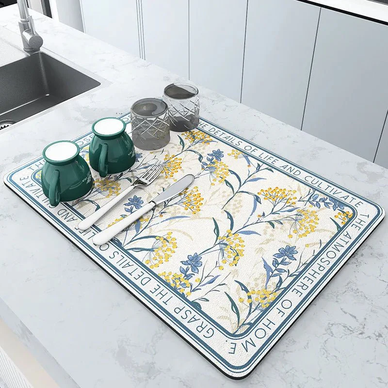 PUREDRY – Diatomaceous Kitchen Drip Mat with Ultra-Fast Water Absorption - Image 7