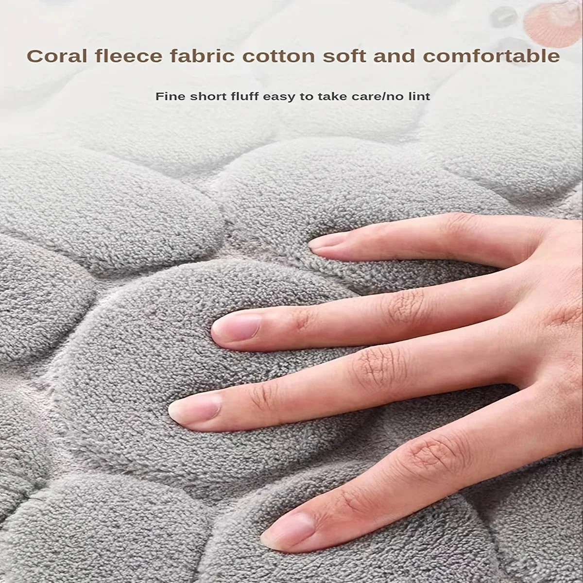 PURELY SECURA – Curved, absorbent, non-slip bathroom mat for the shower - Image 3