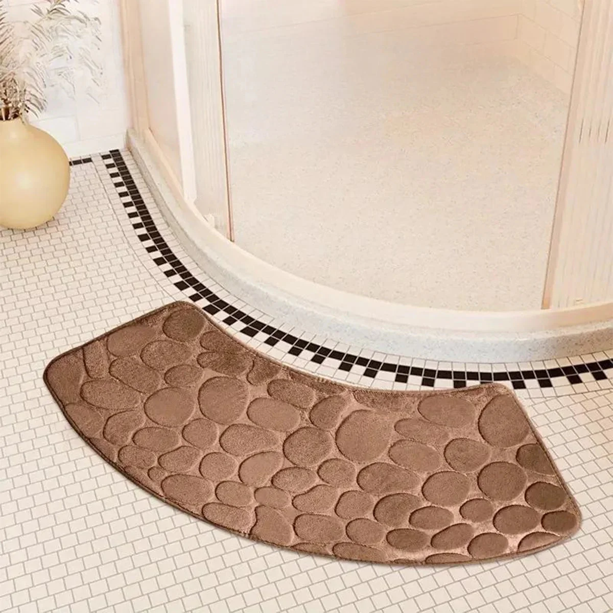 PURELY SECURA – Curved, absorbent, non-slip bathroom mat for the shower - Image 7