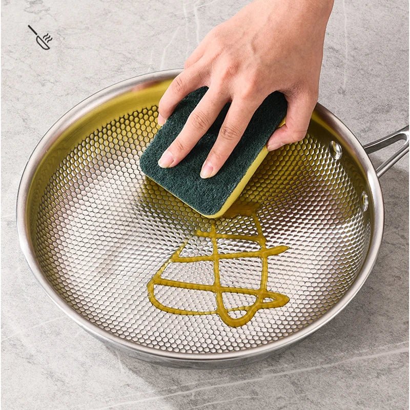 PURESTEEL – Uncoated stainless steel frying pan for steak, roasting & daily cooking - Image 6