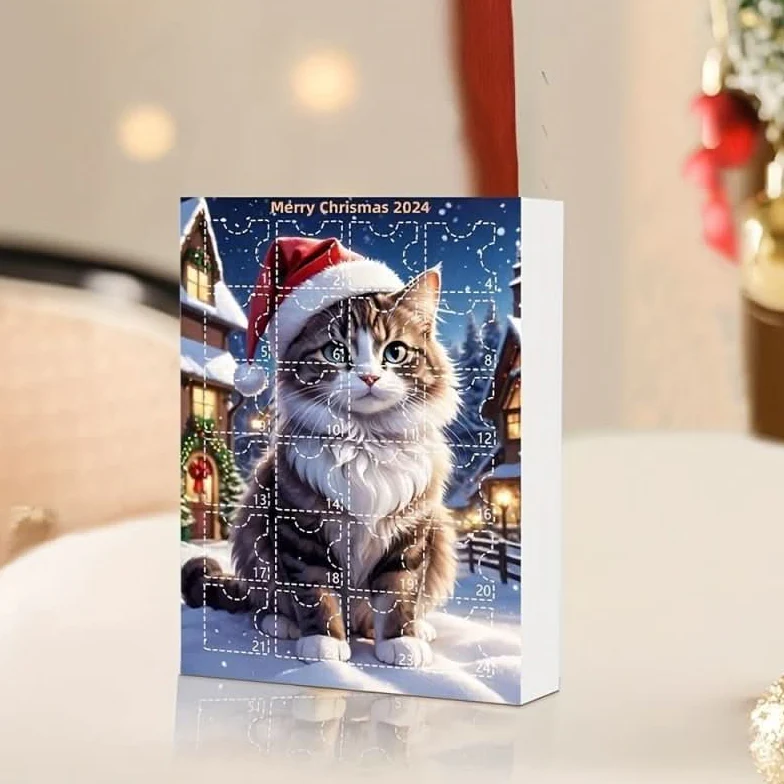 PURRICAL – 24-Day Cat Advent Calendar with Vintage Acrylic Charms