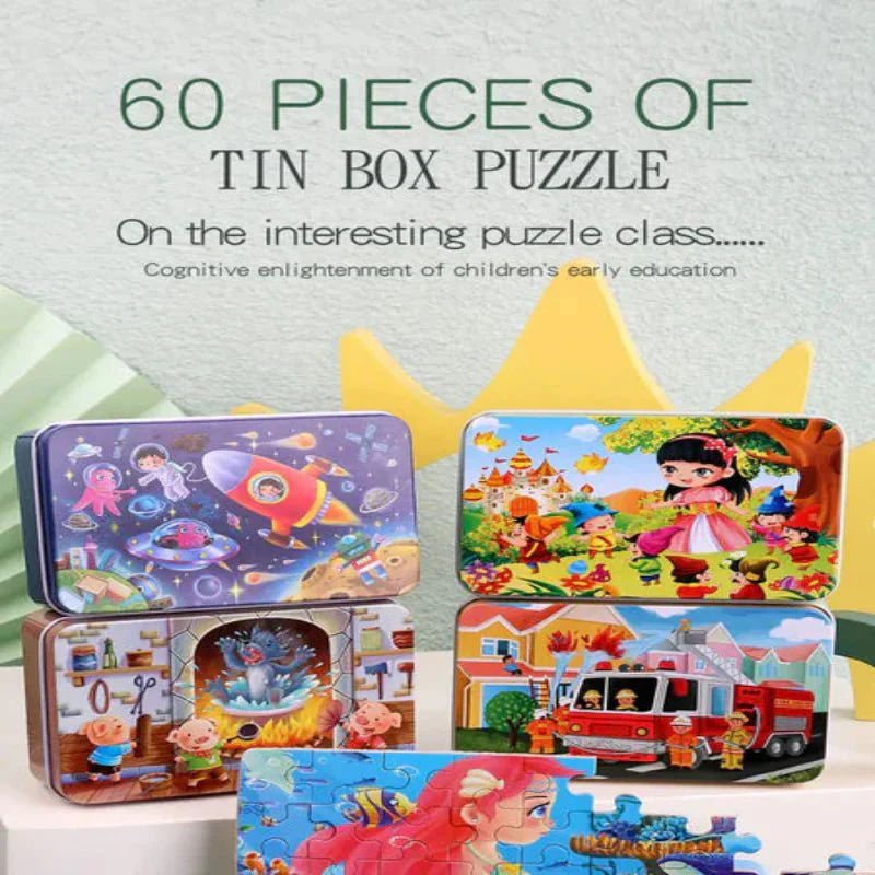 PUZZLIFY – 60-Piece Colorful Wooden Puzzle for Children with Animal & Vehicle Motifs | Perfect Christmas Gift - Image 34